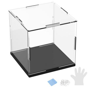 M METERXITY 1�p�b�N�̃A�N�����f�B�X�v���C�P�[�X 5.9x5.9x5.9�C���`/15x15x15cm�̃A�N�����N���A�f�B�X�v���C�P�[�X�{�b�N�X �R���N�V�����p�̍����ؐ��x�[�X�t�� �h�o�V���[�P�[�X[�� �N���A]