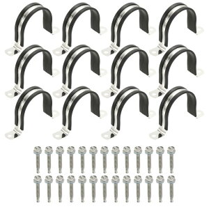 PATIKIL 12�� �p�C�v�N�����v 2-1/2�C���`304�X�e�����X�X�`�[�����o�[�N�b�V�����t��U�u ���P�b�g�R���W�b�g�N�����v�p�C�v�X�g���b�v���C���[�N���b�v �w�L�T�S�i���X�N�����[�t�� �`���[�u