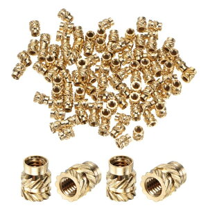 M METERXITY 150�p�b�N�̃l�W���݃C���T�[�g M2.5 x 5mm x 4mm�^�J�������m�u���g���b�N�i�b�g �v���X�`�b�N/DIY 3D�v�����g���i�p�̐^�J�q�[�g�Z�b�g�C���T�[�g���ߍ��݃i�b�g