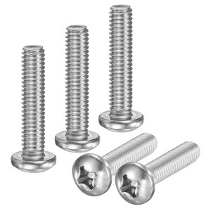 M METERXITY 5-Pack 5/16-18x1-1/2 �p���w�b�h�}�V���X�N�����[ 304�X�e�����X�| �v���X�h���C�u �p���w�b�h�X�N�����[ �N���X�w�b�h ���S�ɂ˂����܂ꂽ�{���g �d�q�@��/�Ƌ�p �V���o�[