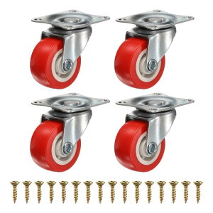 PATIKIL 1.25�C���`�L���X�^�[�z�C�[��PVC�~���[�g360�x��]�v���[�g�L���X�^�[�Ƌ�����o�����[�{�b�N�XDIY�v���W�F�N�g�p-4�i�ԁj