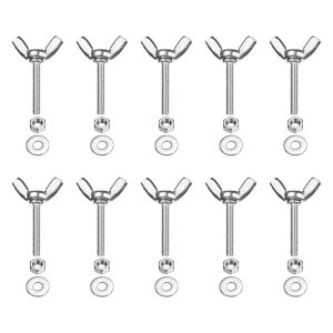 PATIKIL M3-0.5 x 20 mm �E�B���O�o�^�t���C�X�N�����[10�� 304�X�e�����X�X�`�[���E�B���O�i�b�g����у{���g�}�V���t�@�X�i�[�T���n���h�X�N�����[�d�q�@��DIY�c�[���p�V���o�[