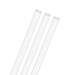 M METERXITY 3�p�b�N�̃N���A�v���X�`�b�N�`���[�u 3 mm[0.12"] ID x 6mm[0.24"] OD ���Ռ������|���J�[�{�l�[�g�ۃp�C�v ������/�Ɩ�/����/�͌^�p �v���X�`�b�N�`���[�r���O [305mm/12IN]