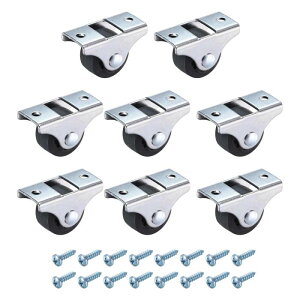 PATIKIL 1�C���`�Œ�L���X�^�[�z�C�[�� �i�C�������x�A�����O�Ȃ� �����Ȕ��]�L���X�^�[�z�C�[�� �Ƌ� �����o�� ���[�{�b�N�X DIY�v���W�F�N�g�p ���^���g�b�v�v���[�g�t��-8�i���j