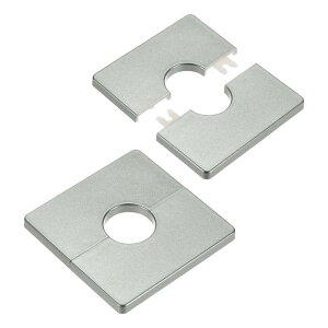 M METERXITY 2�p�b�N�̕Ǘp�X�v���b�g�t�����W A BS���̐����`�̎��ȔS���G�X�J�b�V�����v���[�g�J�o�[�o�b�N�� 28mm/1.1in�a�̃p�C�v�p�A�N�Z�T���[/��/�V�[�����O �z�ǃJ�o�[�v���[�g[�O���[ 7mm