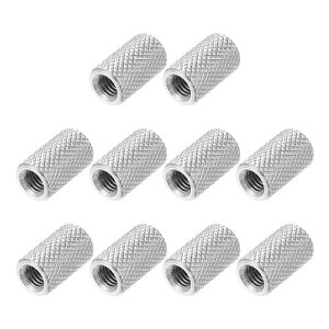 PATIKIL 10�� M5x0.8mm ���i�b�g ��8mm x ����12mm �J�b�v�����O�i�b�g 304�X�e�����X�|�� ���E���h�R�l�N�^�i�b�g �S�˂� �X�y�[�T�[ �X�^�b�h�R�l�N�^�t�@�X�i�[ �J���� �d�q�@�� �@�B �Ƌ� �ڑ� �C