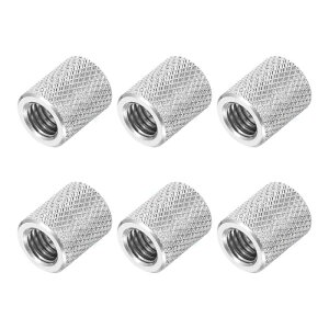 PATIKIL 6�� M8x1.25mm ���i�b�g ��12mm x ����15mm �J�b�v�����O�i�b�g 304�X�e�����X�|�� ���E���h�R�l�N�^�i�b�g �S�˂� �X�y�[�T�[ �X�^�b�h�R�l�N�^�t�@�X�i�[ �J���� �d�q�@�� �@�B �Ƌ� �ڑ� �C
