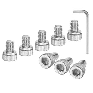 M METERXITY 30���� M5 x 6mm �\�P�b�g�w�b�h�L���b�v�X�N�����[ 304�X�e�����X�X�`�[�����w�b�N�X�}�V���{���g �A�����\�P�b�g�h���C�u�X�N�����[ �C��/DIY�p �S�˂��t���t�@�X�i�[�L�b�g [�V��