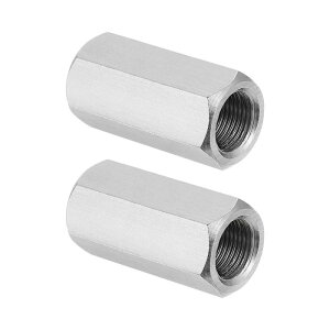 PATIKIL M12 x 1�s�b�` 304�X�e�����X�| �Z�p�J�b�v�����O�i�b�g 2�� 35mm / 1.4�C���` �������S�˂��t�����b�h�J�b�v�����O�i�b�g �X�^�b�h�R�l�N�^�t�@�X�i�[ �V���o�[�g�[��