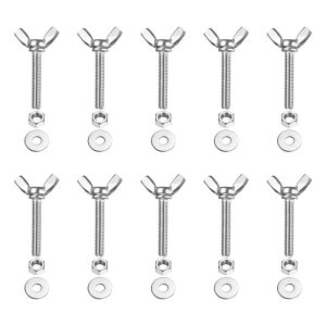 PATIKIL M5-0.8 x 25 mm �E�B���O�o�^�t���C�X�N�����[10�� 304�X�e�����X�X�`�[���E�B���O�i�b�g����у{���g�@�B�p�t�@�X�i�[�T���n���h�X�N�����[�d�q�@��DIY�c�[���V���o�[