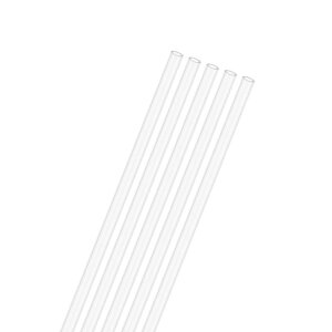 M METERXITY 5�p�b�N�̃N���A�v���X�`�b�N�`���[�u 2mm[0.08"] ID x 3 mm[0.12"] OD ���Ռ������|���J�[�{�l�[�g�ۃp�C�v ������/�Ɩ�/������/�͌^�p �v���X�`�b�N�`���[�r���O [500mm/19.7IN]