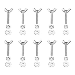 PATIKIL M6-1 x 30 mm �E�B���O�o�^�t���C�X�N�����[10��304�X�e�����X�X�`�[���E�B���O�i�b�g����у{���g�}�V���t�@�X�i�[�T���n���h�X�N�����[�d�q�@��DIY�c�[���p�V���o�[