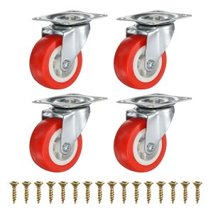 PATIKIL 2�C���`�L���X�^�[�z�C�[��PVC�~���[�g360�x��]�v���[�g�L���X�^�[�Ƌ�����o�����[�{�b�N�XDIY�v���W�F�N�g�p-4�i�ԁj