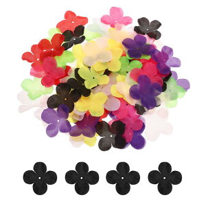 PATIKIL 1.8�C���`�i4.5cm�j�Ԃ̃p�b�`100�̐l�H�Ԏ���p�b�`�V���N�z�A�b�v���P�X�N ���b�v�u�b�L���O�E�F�f�B���ODIY�N���t�g�p�i�J�[�h��