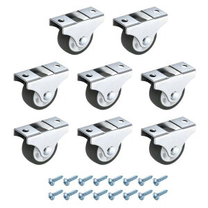 PATIKIL 1.3�C���`�Œ�L���X�^�[�z�C�[�� TPR�x�A�����O�Ȃ� �����Ȕ��]�L���X�^�[�z�C�[�� �Ƌ� �����o�����[�{�b�N�XDIY�v���W�F�N�g�p ���^���g�b�v�v���[�g�t��-8�i���F�j