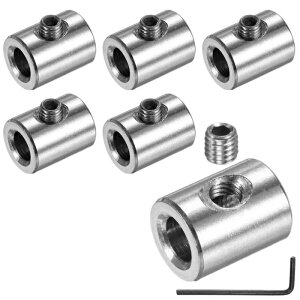 M METERXITY 6�p�b�N ���C���[���[�v�P�[�u���N�����v�A6mm�� 304�X�e�����X�|�V���O���z�[�����b�N�N���b�v�A�Z�p�X�N�����[�X�p�i�t���A�P�[�u�����M���O/DIY�������[�v/���󕨊���