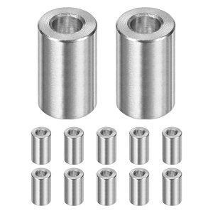 M METERXITY 12PCS M6 304�X�e�����X�X�`�[���X�y�[�T�[ 6mm ID x 12mm OD x 18mm l ���^���X�N�����[�X�^���h�I�t�u�b�V���O ��s�@�d�グ ���E���h�X�y�[�T�[ 304�X�e�����X�X�`�[�� �X�N�����[�{���g�p