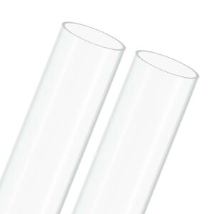 M METERXITY 2�p�b�N�̃N���A�v���X�`�b�N�`���[�u 57mm[2.24"] ID x 63 mm[2.48"] OD ���Ռ������|���J�[�{�l�[�g���E���h�p�C�v ������/�Ɩ�/������/�͌^�p �v���X�`�b�N�`���[�r���O [245mm/10IN]