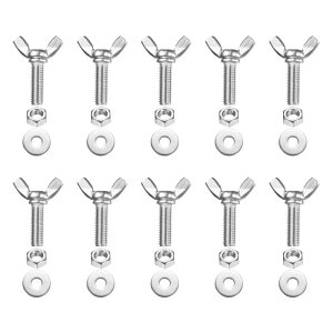 PATIKIL M8-1.25 x 20 mm �E�B���O�o�^�t���C�X�N�����[10�� 304�X�e�����X�X�`�[���E�B���O�i�b�g����у{���g�@�B�p�t�@�X�i�[�T���n���h�X�N�����[�d�q�@��DIY�c�[���p�V���o�[