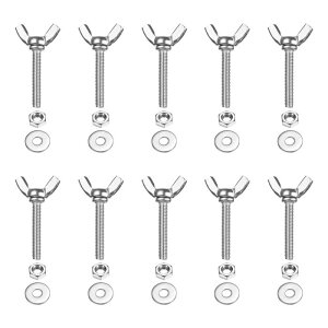 PATIKIL M4-0.7 x 25 mm �E�B���O�o�^�t���C�X�N�����[10�� 304�X�e�����X�X�`�[���E�B���O�i�b�g����у{���g�}�V���t�@�X�i�[�T���n���h�X�N�����[�d�q�@��DIY�c�[���p�V���o�[