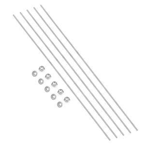PATIKIL 5�Z�b�gM3 x 0.5mm�S�˂����b�h12�C���`/300mm 304�X�e�����X�|�S�˂����b�h���[�g���E�˂�10�̃t�����W�Z�p�i�b�g�t���N�����v�n���K�[U�{���g