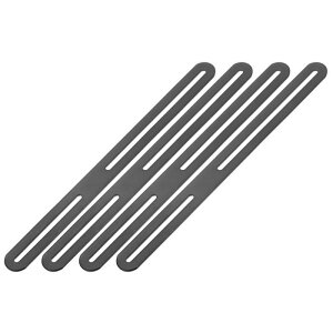 M METERXITY 4�p�b�N�̃V���O���X���b�g�t�������\�ȕ������f�B���O�v���[�g�T�|�[�g 11.02x0.94�C���`�̒����C���Œ�T�|�[�g�R�l�N�^�[ �ؐ��Ƌ�/�؍�PC�P�[�X�z���_�[�p�y���z