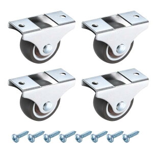 PATIKIL 1.5�C���`�Œ�L���X�^�[�z�C�[�� TPR�{�[���x�A�����O���^���]�L���X�^�[�z�C�[�� �Ƌ�����o�����[�{�b�N�XDIY�v���W�F�N�g�p���^���g�b�v�v���[�g�t��-4�i���F�j