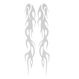 TUCKBOLD 1 �y�A�̉����ԗp�o���p�[�X�e�b�J�[�f�J�[�� �h��PET �V���o�[�g�[�� �o�C�N �E�B���h�E ���b�v�g�b�v �X�[�c�P�[�X �X�N���b�`�h�~�X�e�b�J�[ 24x4cm