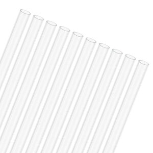 M METERXITY 10�p�b�N �N���A�v���X�`�b�N�`���[�u 4mm[0.16"] ���a x 5mm[0.2"] �O�a ���Ռ������|���J�[�{�l�[�g�ۃp�C�v ������/�Ɩ�/������/�͌^�p �v���X�`�b�N�`���[�r���O [500mm/19.7IN]