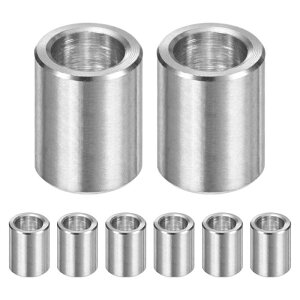 M METERXITY 8PCS M8 304�X�e�����X�X�`�[���X�y�[�T�[ 8mm ID x 12mm OD x 15mm l ���^���X�N�����[�X�^���h�I�t�u�b�V���O ��s�@�d�グ ���E���h�X�y�[�T�[ 304�X�e�����X�X�`�[�� �X�N�����[�{���g�p 