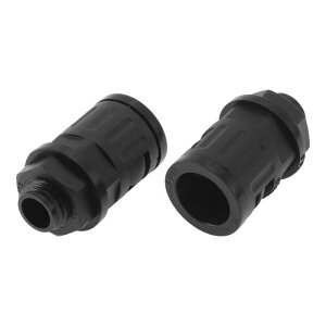 Partuto M12x1.5 �P�[�u���O�����h 13mm / 0.51" �x���[�Y �N�C�b�N�R�l�N�^�[ �X�g���[�g PA6 �i�C���� �u���b�N 2 ��