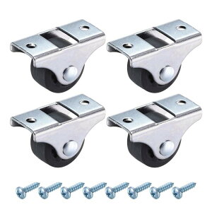 PATIKIL 1�C���`�Œ�L���X�^�[�z�C�[���i�C�������x�A�����O�Ȃ��̏����Ȕ��]�L���X�^�[�z�C�[���Ƌ�̈����o�����[�{�b�N�XDIY�v���W�F�N�g�p�̃��^���g�b�v�v���[�g�t��-4�i���j