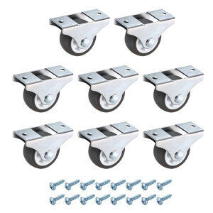 PATIKIL 1.5�C���`�Œ�L���X�^�[�z�C�[�� TPR�x�A�����O�Ȃ����^���]�L���X�^�[�z�C�[�� �Ƌ�����o�����[�{�b�N�XDIY�v���W�F�N�g�p���^���g�b�v�v���[�g�t��-8�i���F�j