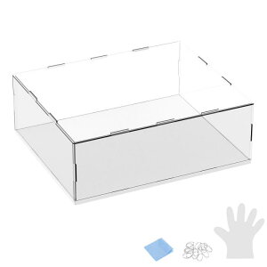 M METERXITY 1�p�b�N�̃A�N�����f�B�X�v���C�P�[�X 11.8x9.8x3.9�C���`/30x25x10cm�̃A�N�����N���A�f�B�X�v���C�P�[�X�{�b�N�X �R���N�V�����p�̍����ؐ��x�[�X�t�� �h�o�V���[�P�[�X[�z���C�g �N