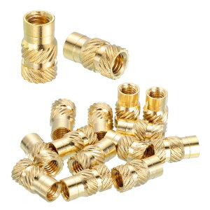 15�̃l�W���݃C���T�[�g�A#10-32UNF x 1/2 l x 7.1mm OD ���^�J �j���[�����O�i�b�g ���X�p�l�W���݃q�[�g�Z�b�g�C���T�[�g 3D�v�����g���i����уv���X�`�b�N�ޗ��p
