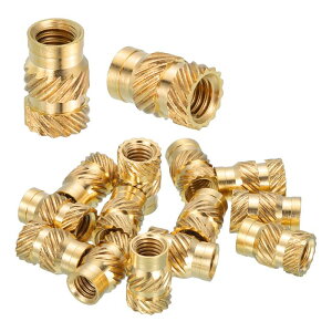 15�̃l�W���݃C���T�[�g�A#10-32UNF x 7/16 l x 7.1mm OD ���^�J�̃m�u�t���i�b�g ���X�p�l�W���݃q�[�g�Z�b�g�C���T�[�g 3D�v�����g���i����уv���X�`�b�N�ޗ��p