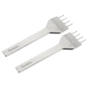 2Pcs �X�e�b�`���O�p���` 6mm 4�v�����O �Y�f�| 2Pcs �p���`�z�[���c�[�� �`�[�� DIY�N���t�g �n���h�o�b�O ���z �J�[�h �x���g�z���_�[ �L�[�z���_�[ �x���g �z���C�g