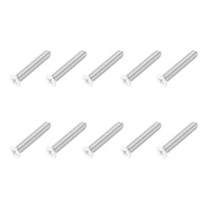 M6 x 35mm �t���b�g�J�E���^�[�V���N�w�b�h�}�V���X�N�����[ 304�X�e�����X�X�`�[�� �t���X���b�h �t�B�����v�X�h���C�u �N���X�X�N�����[ �Ƌ�ڑ� �d�����i�i�z���C�g 10����j