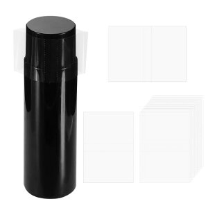 100�̃q�[�g�V�������N ���b�v�o���h�A80x107mm�i3.1x4.2�C���`�jPVC�N���A�p�[�t�H���[�e�b�h�V�������N�o���h�A�{�g���A�W���[�A���b�v�O���X�`���[�u�A�ʁA�ʂɓK������L���b�v���a3�C