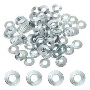 PATIKIL M4x10x0.7mm �t���b�g���b�V���[ 100�� 65Mn�|�x���r���X�v�����O�f�B�X�N���b�V���[ �~���` �˂��ꃁ�g���b�N�K�X�P�b�g �����ԎY�ƌ��ݗp�i�������߂����j