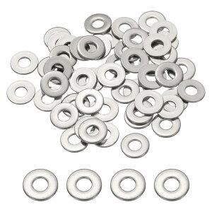 PATIKIL #6 �X�e�����X�X�`�[���t���b�g���b�V���[ 50�ۂ��������b�V���[���^�X�y�[�T�[ �l�W�{���g�i�b�g�A�\�[�g�����g�i1/6" ���a x 2/5" �O�a�j