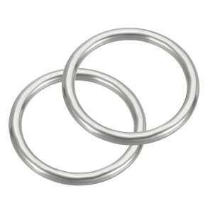 PATIKIL 2 Pcs ^O 1" 316XeXX`[O }O[h }`p[pX OO nڂꂽۃO }N DIYNtg n[hEFA xg ̃[hp 3x25mm