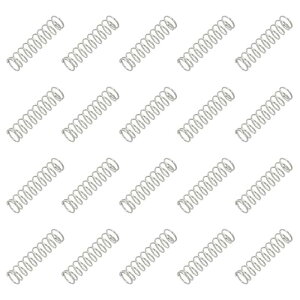 PATIKIL 0.6mmワイヤ径x6mm OD x 25mm Lの圧縮バネ 20個304ステンレス鋼製の機械的な延長小バネペンバネアソートメントキット ショップおよび家庭用修理