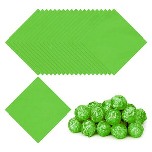 PATIKIL 3x3�C���`�̔��L�����f�B���b�p�[ 200���̐����`����A���~���L�����f�B��� DIY�`���R���[�g�L�����f�B�̕�����p ��