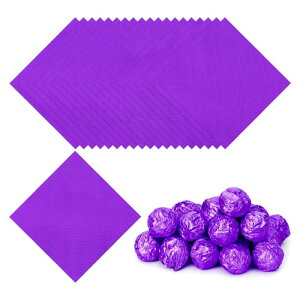 PATIKIL 3x3�C���`�̔��L�����f�B���b�p�[ 200���̐����`�ׂ̍����O���b�h�A���~���L�����f�B��� DIY�`���R���[�g�L�����f�B�̃p�b�P�[�W���O�����p �p�[�v��