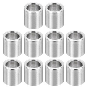 PATIKIL M7ステンレススペーサー 12個のメタルスペーサー7mm ID x 10mm OD x 11mm L スクリュースタンドオフ 1/4"またはM7スクリュー用