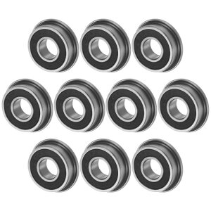M METERXITY 10����F698-2RS�t�����W�t���{�[���x�A�����O 8 x 19 x 6mm�_�u�����o�[�V�[���h�N�����|�iGCr15�j�t�����W���b�v�x�A�����O �z�C�[���o���[/�v�����^�[/FAX�@/�d���H��p