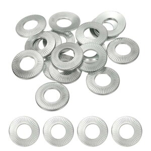 PATIKIL M12x26x1.8mm �t���b�g���b�V���[ 20�� 65Mn�|�x���r���X�v�����O�f�B�X�N���b�V���[ �~���` �i�b�g���g���b�N�K�X�P�b�g �����ԎY�ƌ��ݗp�i���������߂����j