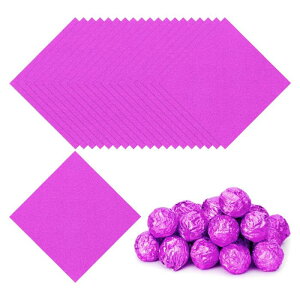 PATIKIL 3x3�C���`�̔��L�����f�B���b�p�[ 200���̐����`�I�����W�p�^�[���A���~���L�����f�B��� DIY�`���R���[�g�L�����f�B�̕�����p ���[�Y���b�h