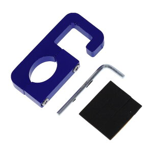 HEROFFIX オートバイ用ハンギングフック アークダブルフック オートバイヘルメット用荷物バッグホルダーハンガー スクーター自転車用 アルミ合金製 ブルー 六角レンチ ガスケット
